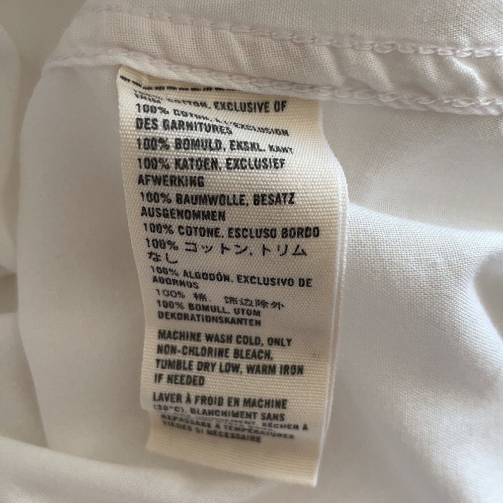 Abercrombie & Fitch White Ruffled Blouse EUC Sz XS - Picture 7 of 7